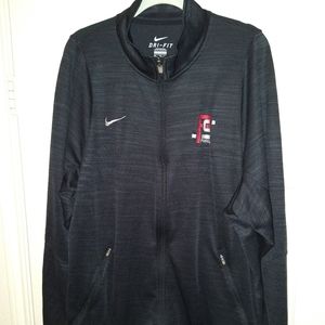 Nike Dri-Fit Black Full Zip Basketball Warmup Jacket Men's sz XXL